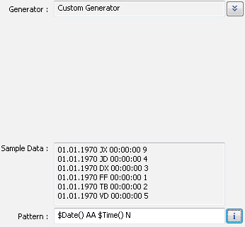 DTM Data Generator for Excel: custom generator options